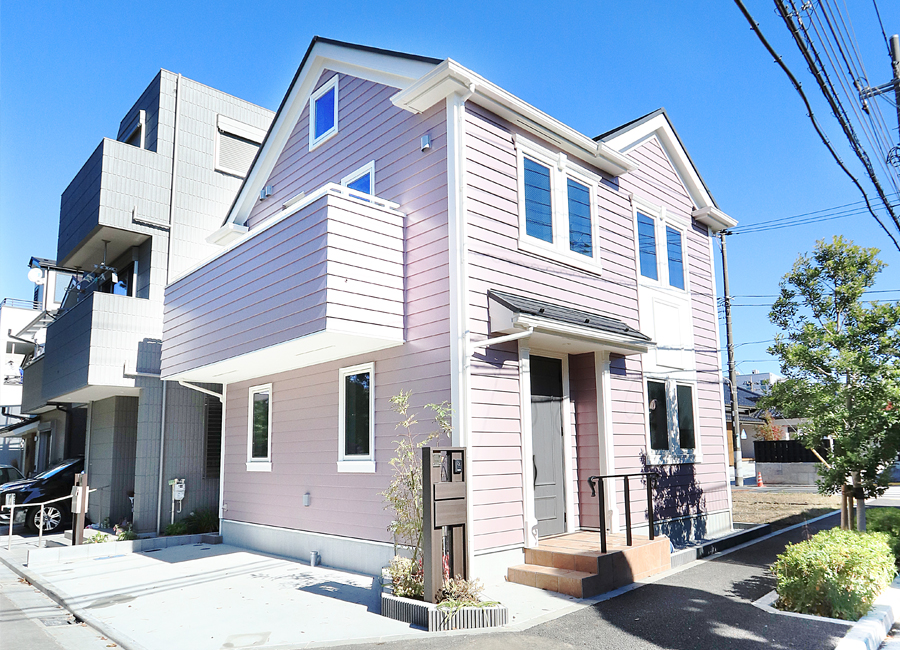 江戸川区の注文住宅施工実績。外観。