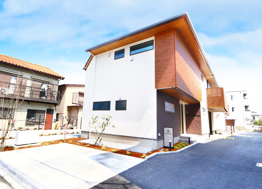 江戸川区の注文住宅施工実績。外観。